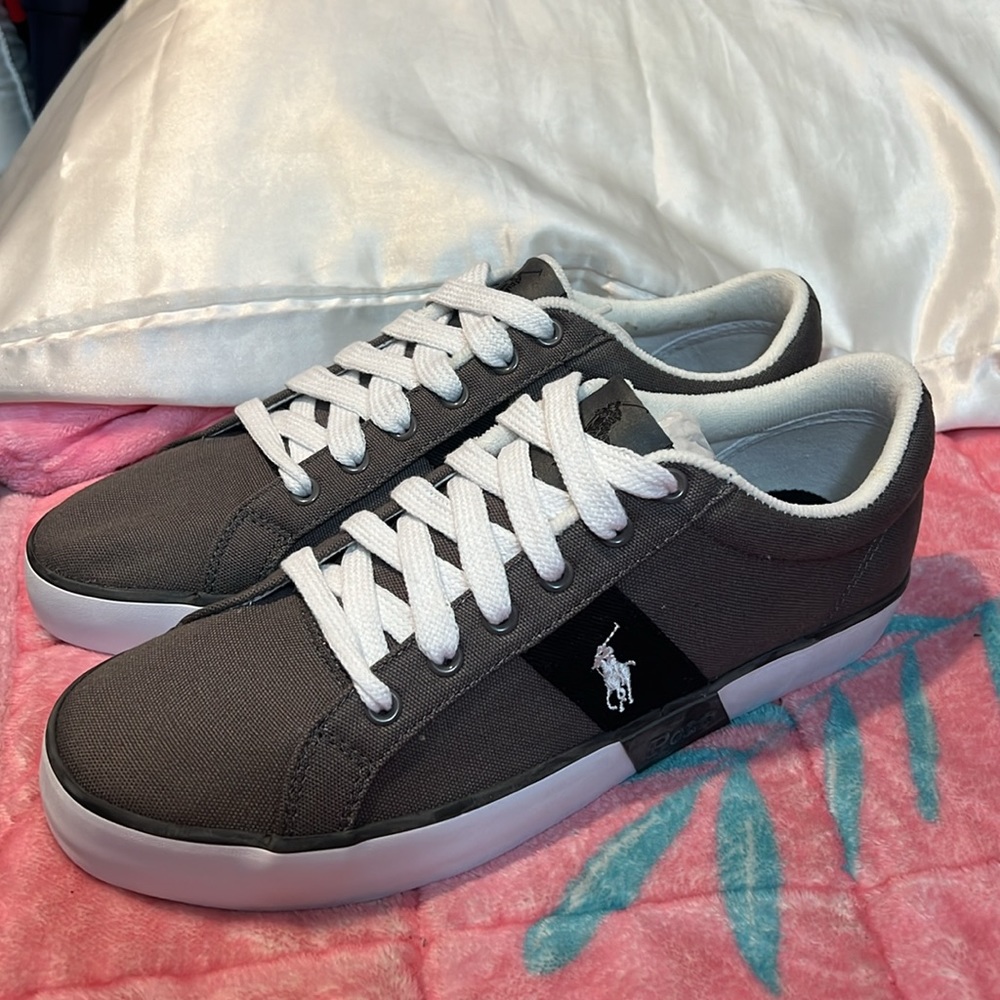 SALE 🔥🔥🔥Vintage Polo Ralph Lauren Giles Deck Shoes Gray. Size: 9.5 - Picture 2 of 11